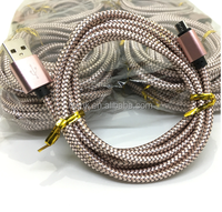 Câble de charge rapide USB-C vers 3A en nylon blanc de 1 m avec conducteur en cuivre pur pour iPhone 8/11/12/13/14/15/16