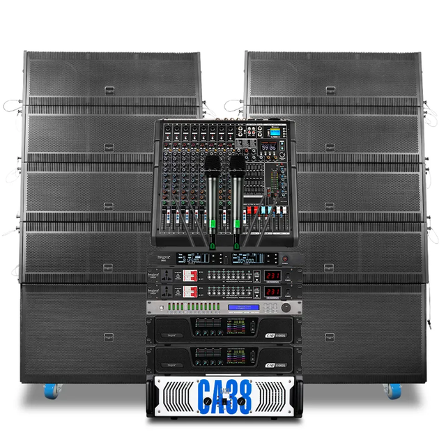 L212 Professional Passive Speaker System Power 1800W+1800W Drivers Audio System Sound Speaker Pro Audio Speakers