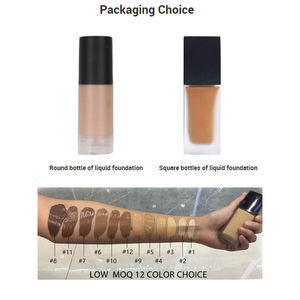 Fond de teint liquide mat longue tenue, imperméable, couvrance totale, contrôle du sébum, végan, certification de maquillage en marque privée pour femmes - Product Image 5