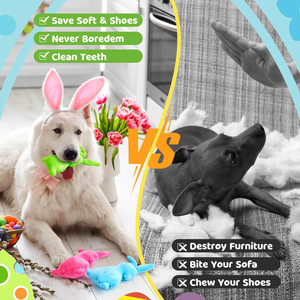 Jouet à mâcher pour animaux de compagnie, jouet interactif pour chien avec son, jouet en peluche pour chien - Product Image 5