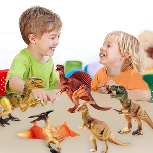 New Trend Kid Toy Plastic <strong>Mini</strong> 3D <strong>Dinosaur</strong> Toys Set Simulation Scene Mat <strong>Dinosaur</strong> Head Storage Box - Product Image 3