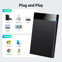 Disque dur externe SYONG USB 3.0 vers adaptateur SATA III pour PS4/PS3/PS2/Wii/WiiU/SS/PSP/N64 PC Windows - 6 To, USB, 2,5 pouces