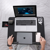 Table pliable pour ordinateur portable, bureau réglable, plateau de lit de petit déjeuner, support polyvalent pour ordinateur portable, support de livre de lecture pour le sol du canapé