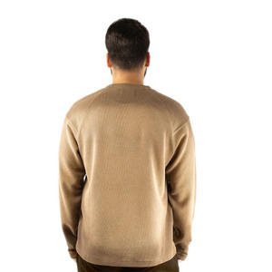 Maglione Pullover lavabile Vintage da <span class=keywords><strong>uomo</strong></span> KY Streetwear <span class=keywords><strong>felpa</strong></span> con Logo personalizzabile moda urbana <span class=keywords><strong>oversize</strong></span> per l'autunno - Product Image 4