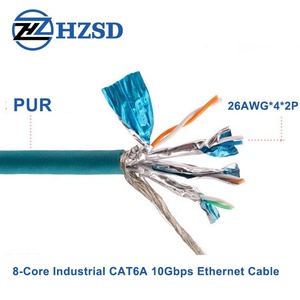 Cat7 22AWG 23AWG che chắn LAN Cáp 1000ft trong nhà ngoài trời mạng SFTP 1000MHz <span class=keywords><strong>Ethernet</strong></span> LSZH thông tin liên lạc Cáp - Product Image 3