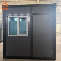 Maison conteneur pliable préfabriquée de 20 pieds, structure en acier, mini-maisons conteneurs pliables avec toilettes et douche, directement de l'usine
