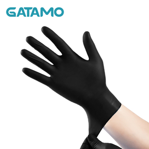 Guantes de Nitrilo Negros <span class=keywords><strong>para</strong></span> <span class=keywords><strong>Examen</strong></span> de Grado Alimenticio G20, Sin Polvo, Desechables, Negros, 4.5g 5.0g 7.0g, Guantes <span class=keywords><strong>para</strong></span> Tatuajes - Product Image 2