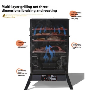 Comercial y doméstico American <span class=keywords><strong>Texas</strong></span> Gas <span class=keywords><strong>Grill</strong></span> Rack BBQ <span class=keywords><strong>Grill</strong></span> Fumador de leña Lujosa máquina de acero con recubrimiento en polvo Premium - Product Image 3