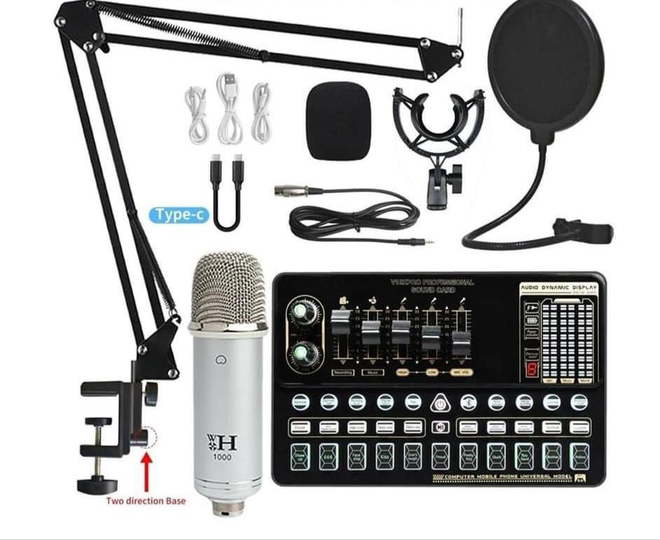V10x pro звуковая карта и набор конденсаторный микрофон BM800, подключи и играй