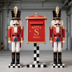 Assiettes de Noël en fibre de verre Costume de père Noël en plastique <span class=keywords><strong>Casse</strong></span>-<span class=keywords><strong>noisette</strong></span> en fibre de verre - Product Image 2