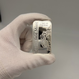 Nuova lingotto commemorativa Scottsdale Lion da un'Oncia, placcata in argento non magnetico, per esposizione e collezionismo - Product Image 5