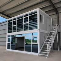 Contenedor de Oficina Prefabricado de 20 pies y 40 pies, Suministro de Fábrica, Oficina Modular Portátil para Obras de Construcción, Edificio Temporal Personalizado