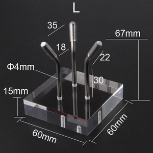 Bán Buôn 6*6*6.7 Cm Thép Không <span class=keywords><strong>G</strong></span>ỉ Acrylic Pha Lê Bóng Chủ Đứng Hiển Thị Giá Cho Hóa Thạch Khoáng Chất Đá Hình Cầu Trong Các Cửa Hàng - Product Image 2