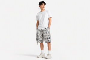Shorts Cargo Camouflage <span class=keywords><strong>TAIMI</strong></span> pour Homme – Respirant, Coupe Ample, Polyester, Poches, Fermeture Boutonnée – Idéal Été - Product Image 6