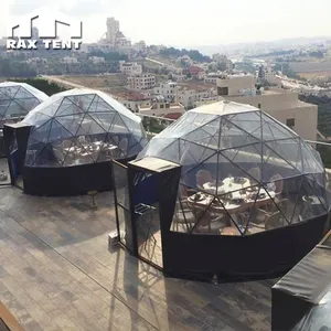 Tente dôme géodésique Igloo en plastique transparent Tente dôme transparente légère dans la yourte