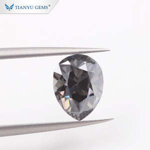 تيانيو مصنع الجملة 7*9 شكل الكمثرى رمادي الاصطناعية مويزانايت مفكوك - Product Image 4