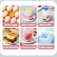 Calentador de Tazas Eléctrico Inteligente USB para Oficina y Hogar, Calentador de Tazas de Café, Té y Agua, Placa Calefactora de Bebidas para Escritorio, Calentador de Tazas de Leche