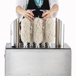 Nettoyage commercial tasses en verre Restaurant café utiliser 8 brosses <span class=keywords><strong>verres</strong></span> <span class=keywords><strong>Bar</strong></span> Restaurant café vin verre polisseuse - Product Image 3