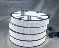 Kit de 4 Luces LED Ultra Brillantes de 12V para Ruedas de PC de Aluminio Blanco Puro de 20 Filas para Camionetas, SUV, UTV, ATV, RZR