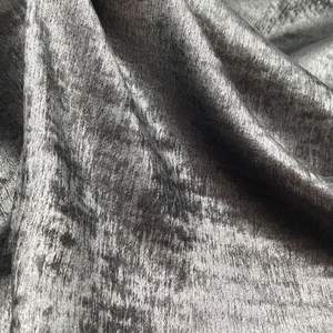 女性用ドレス生地100% ポリエステルスエード感じ光沢のある柔らかい快適な通気性のあるゴールドスタンプ織り女の子用衣服 - Product Image 5