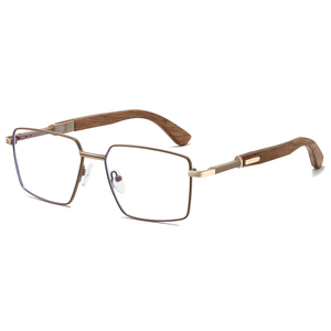 <span class=keywords><strong>Occhiali</strong></span> <span class=keywords><strong>da</strong></span> <span class=keywords><strong>Vista</strong></span> Personalizzati per Uomo, Montatura in Lega <span class=keywords><strong>con</strong></span> Aste in Legno, <span class=keywords><strong>Lenti</strong></span> Anti Luce Blu, <span class=keywords><strong>Occhiali</strong></span> Ottici 2026 - Product Image 5