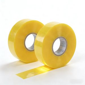 Cintas de Embalaje Bopp DEFOO a Bajo <span class=keywords><strong>Precio</strong></span>, Cinta Adhesiva de 200m 300m, Color Amarillento, 48mm 300 Metros - Product Image 1