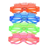 Lunettes LED lumineuses pour Halloween et Nouvel An, lunettes amusantes et lumineuses, lunettes de soleil lumineuses de grande taille, accessoires de fête originaux, costume