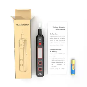 Top Selling Habotest HT89 Contact AC 12-300V Voltage Tester with LCD Display with Screwdriver