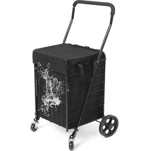 Doublure de chariot de courses pratique pour le linge, fond carré, s'adapte aux chariots de courses standard, imperméable, chariot de courses pour épicerie - Product Image 2