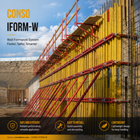 Système de coffrage en acier CONSO IFORM-W H20 Timber Beam, coffrage en béton réutilisable haute résistance pour la construction de murs et de colonnes