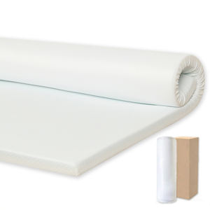 3 Inch Gel Bed <b>Topper</b> with Removable Cover Soft <b>Memory</b> <b>Foam</b> <b>Mattress</b> <b>Topper</b> Comfort for School & Hospital Use - Product Image 1
