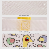 Sac fourre-tout pour enfants à motifs animaux, écologique et économique, à peindre soi-même par ultrasons, en tissu non tissé et avec crayons
