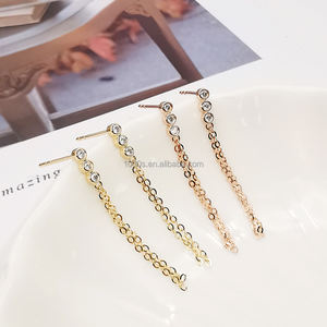 Pendientes de diamantes de oro real de 18 quilates de lujo, joyería de oro fino hecha a mano, oro macizo de 18 quilates - Product Image 5