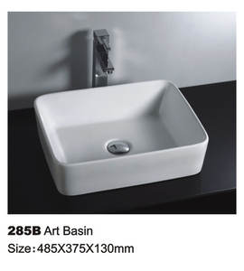 Lavabo de Cerámica Moderno y Ecológico, Superficie Antiarañazos, Material Duradero y Sostenible para Proyectos de Hoteles, Villas y Edificios Ecológicos - Product Image 2