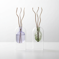 Diffuseur d'arômes en verre de forme personnalisée créative avec bâtonnets en bois