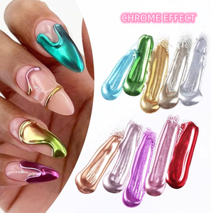 <span class=keywords><strong>Poudre</strong></span> de miroir chromée en alliage d'aluminium, haute brillance, haute réflectivité, pigment non agglomérant pour la décoration des ongles, <span class=keywords><strong>manucure</strong></span> - Product Image 2