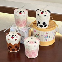 Mug en céramique, un cadeau élégant pour elle, design esthétique haut de gamme, idéal pour le bureau ou la maison, mug assorti pour couple