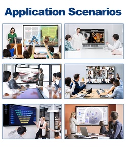 43 inch cảm ứng điện dung LCD kỹ thuật số biển màn hình quảng cáo treo tường cho sân bay phòng triển lãm phương tiện truyền thông sử dụng bức tường video - Product Image 5