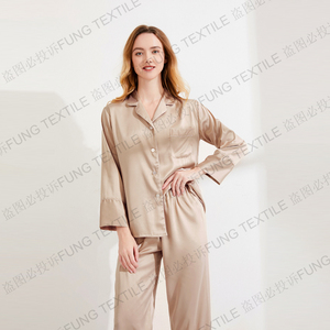 Fung 6001 - Albornoces Largos de Satén de Lujo al por Mayor, 2 Piezas, Tallas Grandes, Lisos, Ropa de Dormir, Trajes de Noche para Damas de Honor - Product Image 4