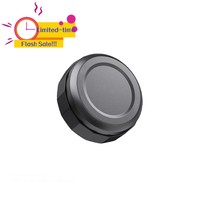 Traceur GPS intelligent rond noir dissimulé pour iOS et Android, avec aimant puissant, pour la gestion du suivi des véhicules de location, portable, global, avec 3 ans de garantie.