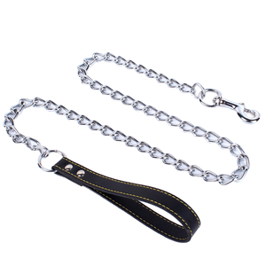 Metal Chain Dog Leash Anti Bite Heavy Duty Pet Walking <b>Lead</b> Strap for Large Dogs <b>Training</b> Pet Supplies Wholesale - Product Image 1