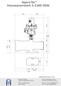 Bomba centrífuga de 5 etapas <span class=keywords><strong>Agora</strong></span>-Tec 5-1300 3DW Protección de funcionamiento en seco de agua comercial Presión máxima 5,6 Bar 5400 L/H 1.2HP Cobre - Product Image 5