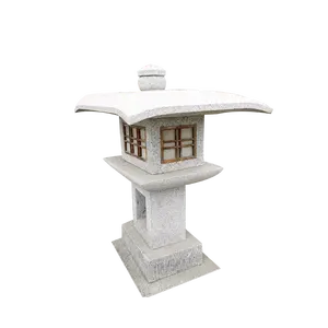 हाथ से बनाया जापानी शैली SL-001 घर और उद्यान सजावट के लिए आउटडोर प्रकाश नक्काशीदार पत्थर लालटेन