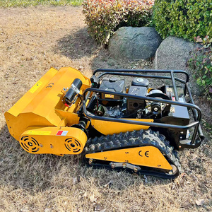 Remote Flail Lawn Mower With 32-Y Blades <b>Gasoline</b> Engine Robot Grass Cutter Forestry Mulcher AWY-800S PRO AWY-1000S PRO Flail Mo - Product Image 5