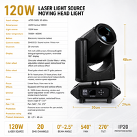 AOPU Nouvelle Arrivée Projecteur Laser 120W à Tête Mobile pour Scène, Bar et Boîte de Nuit