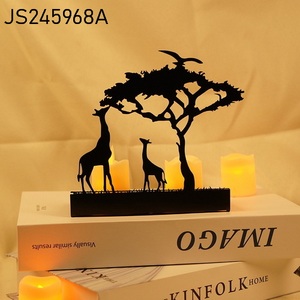 African <strong>Candle</strong> Wrought Iron <strong>Candle</strong> Holder <strong>Elephant</strong> African Style Candlestick Black Metal <strong>Candle</strong> Holder - Product Image 3
