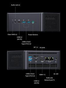 Aggloméré MINISFORUM UM890 Pro Mini PC Amd 9 8945hs AMD Radeo 780M (Graphiques 2800MHz) 9 8945HS Performance Puissante - Product Image 5
