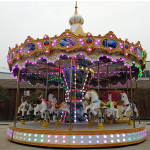 carrusel de caballos con carroza luced LED  atracciones para  parque  y centro comercial  precio Barato - Product Image 1