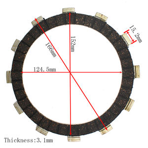 Jeu de plaques de friction d'embrayage de moto à base de papier pour Yamaha FZ1000 XJR1300 XV1900 YZFR1 XJR1200 YZF1000 MT-01 1700 <span class=keywords><strong>Kawasaki</strong></span> <span class=keywords><strong>ZR</strong></span>-<span class=keywords><strong>7</strong></span> - Product Image 5