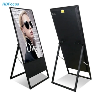 49 inch tầng đứng xách tay kỹ thuật số Áp phích Battery Powered LCD tương tác kiosk <span class=keywords><strong>Android</strong></span> kỹ thuật số màn hình hiển thị cho quảng cáo - Product Image 1